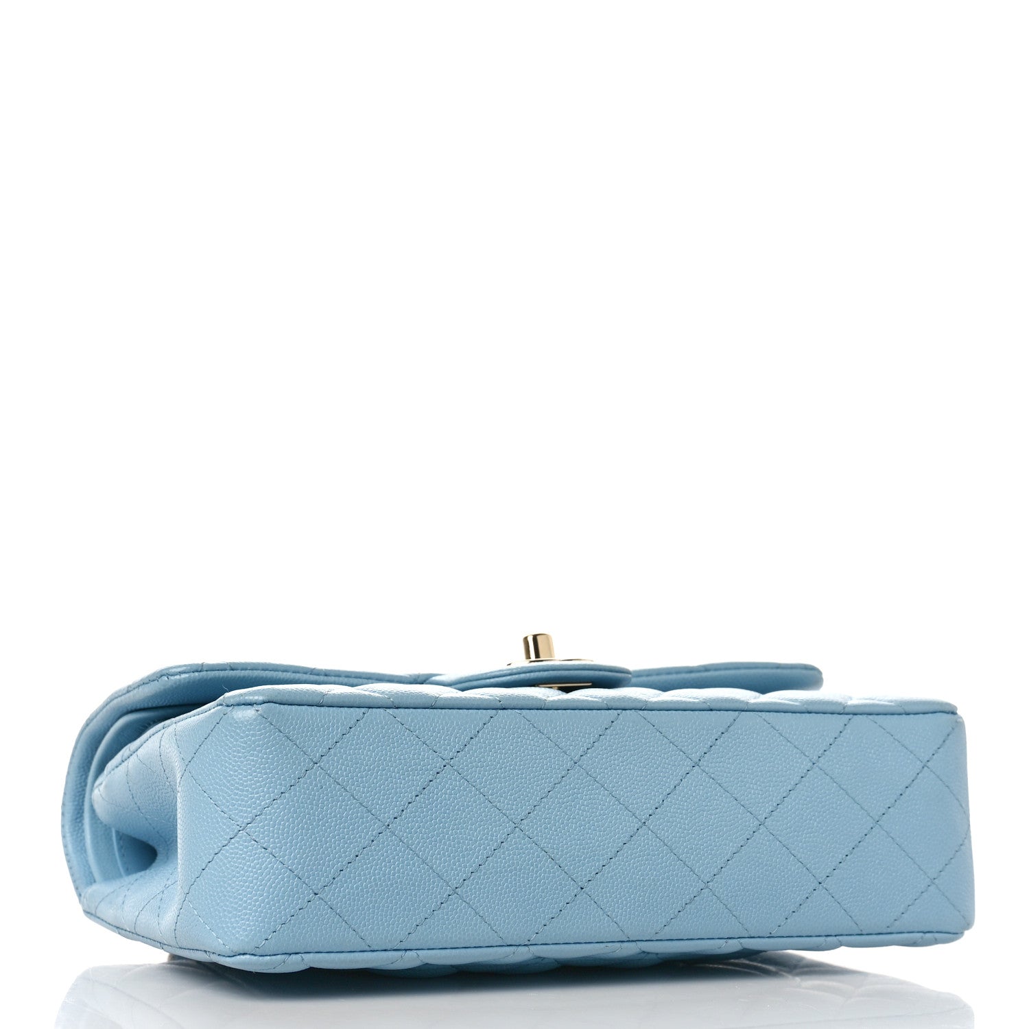Chanel Caviar Quilted Small Double Flap Light Blue 5 of 11