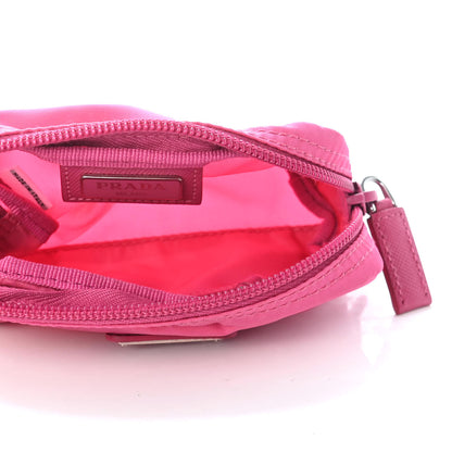 Prada Tessuto Nylon Vela Cosmetic Pouch Ibisco 5 of 5