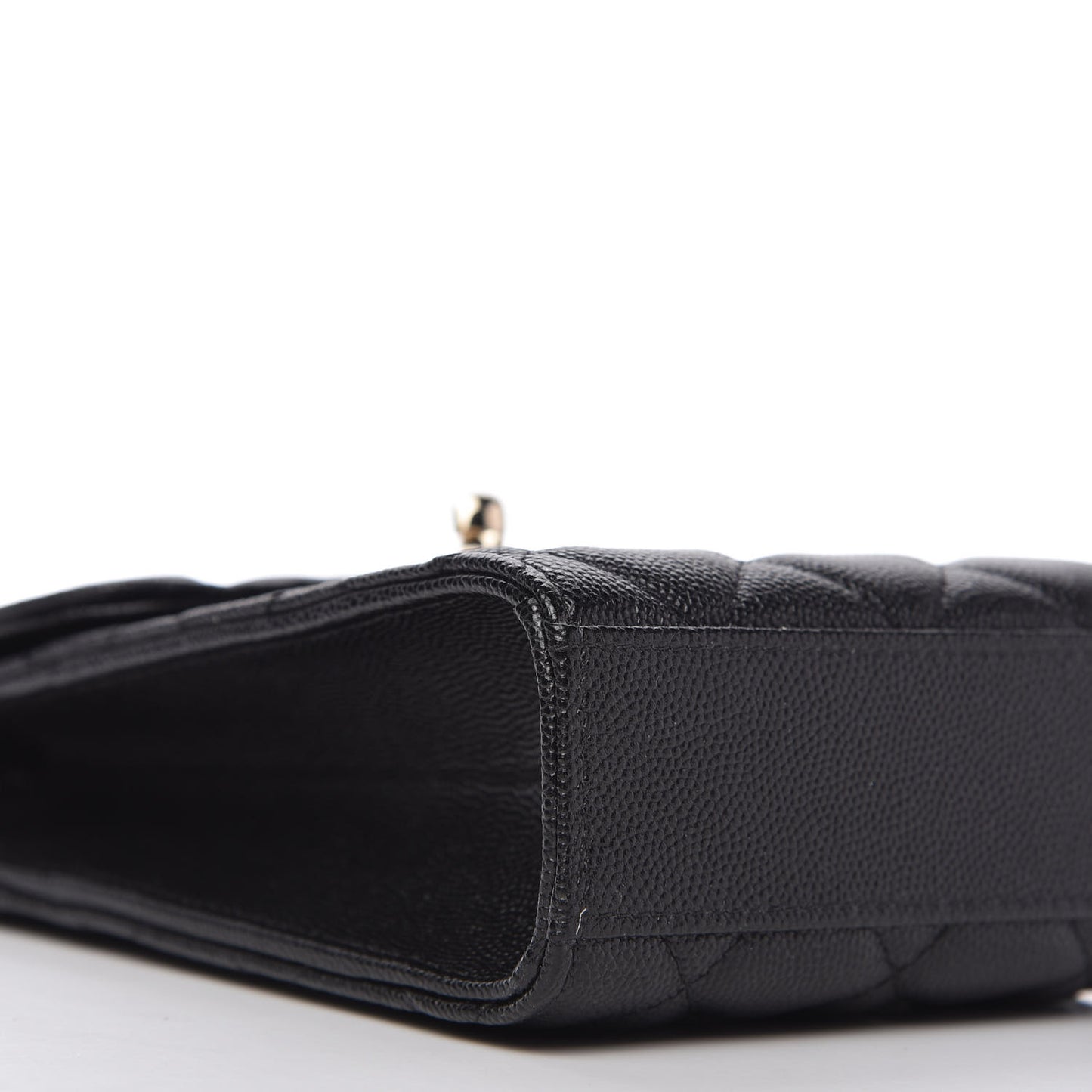 Caviar Quilted Classic Phone Holder Black