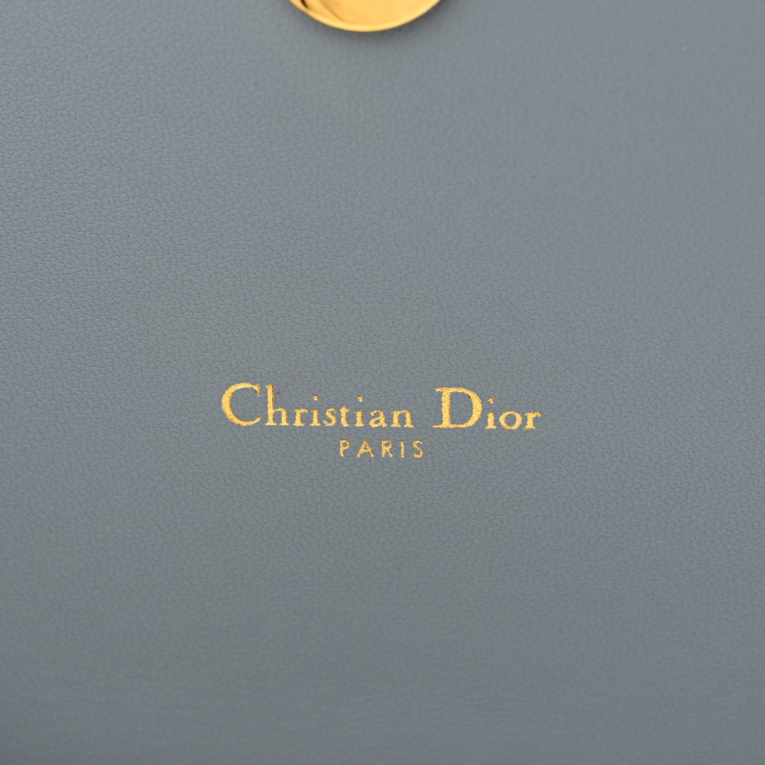 Christian Dior Supple Calfskin Caro Pouch with Chain Cloud Blue 6 of 11