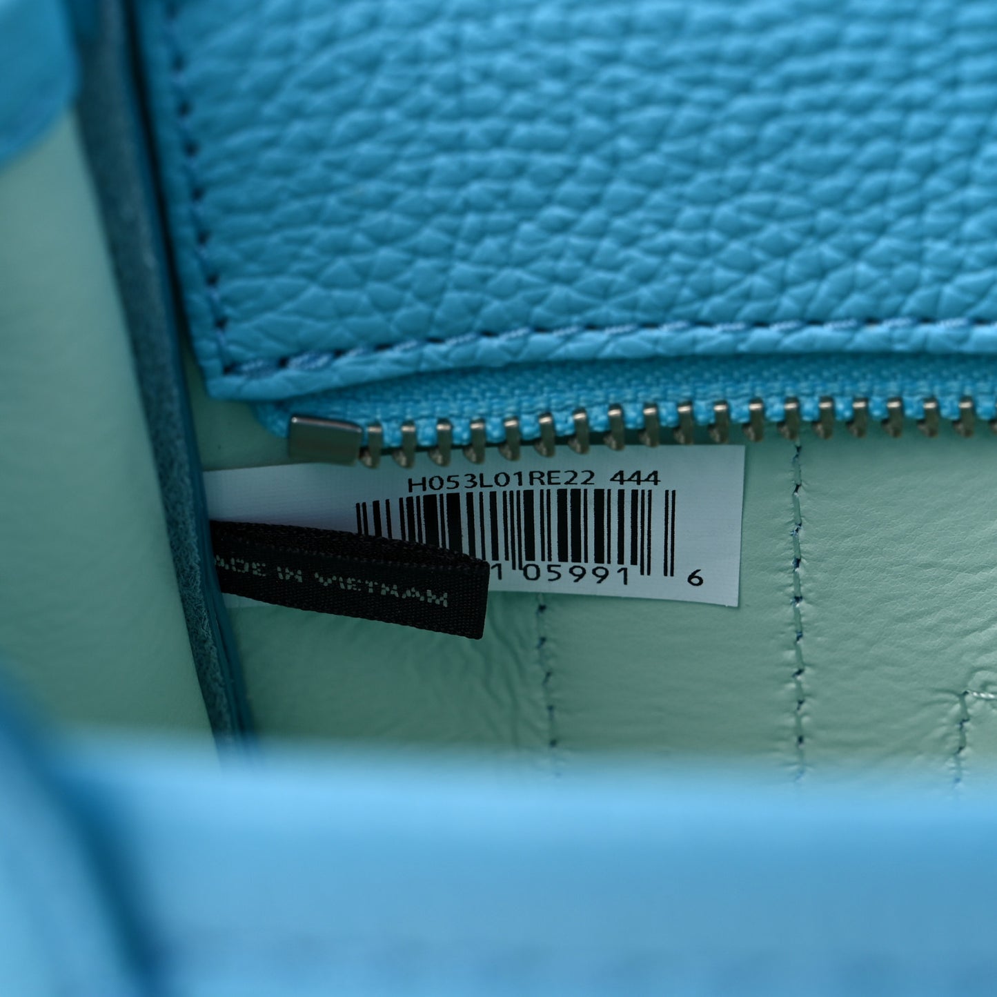 Grained Calfskin Micro The Tote Bag Pool