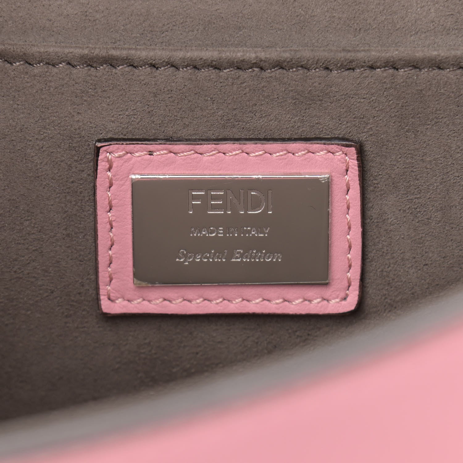 Fendi Vitello Century Opaco F is Fendi Kan I Shoulder Bag Rosa Blossom 6 of 10