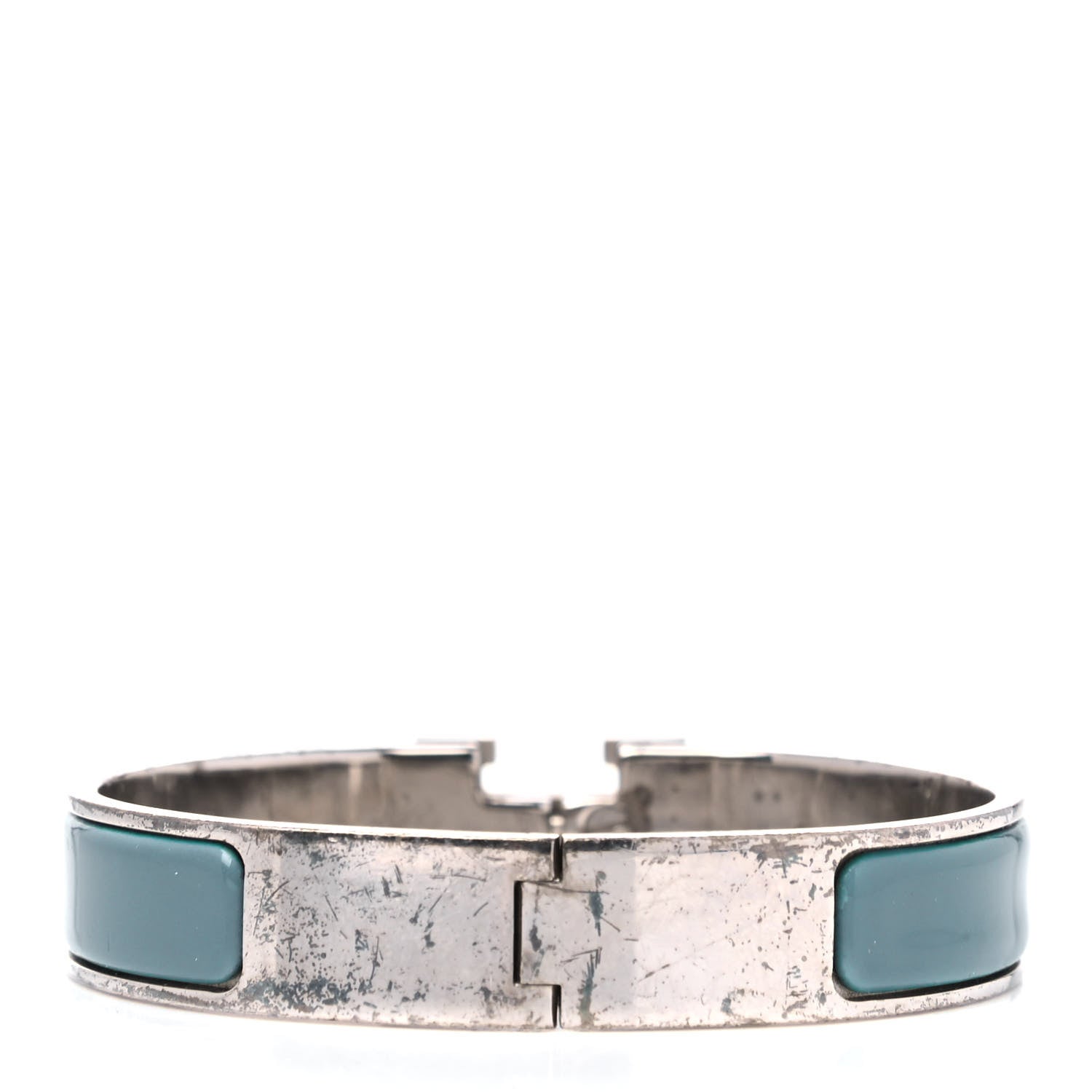 Hermes Enamel Narrow Clic Clac H Bracelet PM Bleu Indien 3 of 7