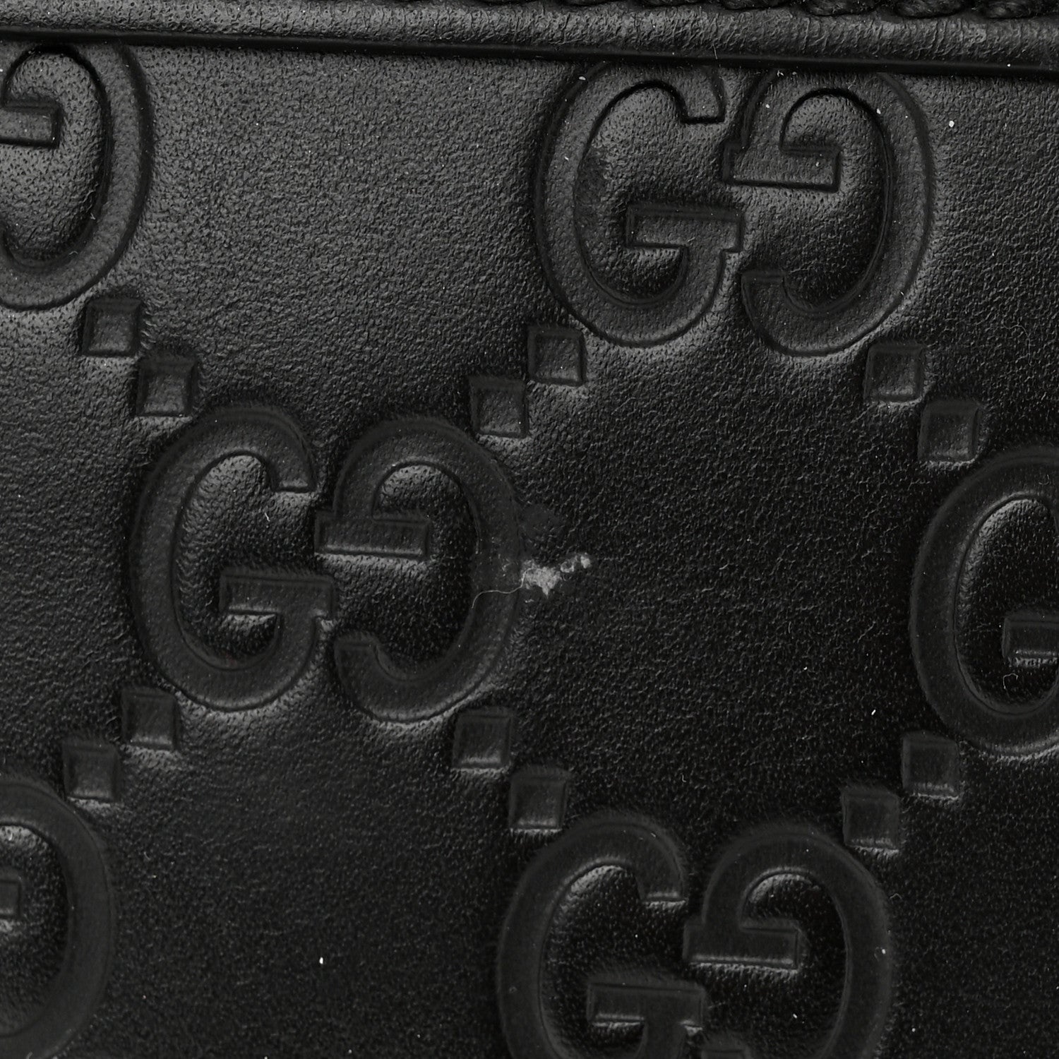 Gucci Guccissima Signature Small Messenger Bag Black 12 of 12