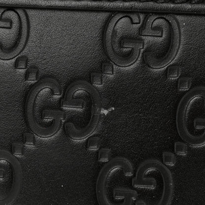 Gucci Guccissima Signature Small Messenger Bag Black 12 of 12
