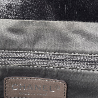 Chanel Lambskin Square Stitched Lax Accordion Shoulder Bag Black 8 of 13