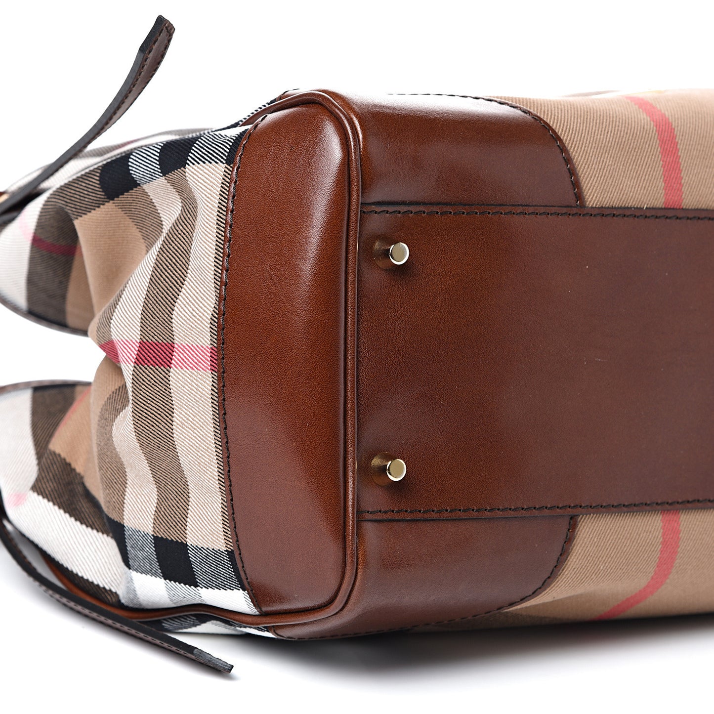 House Check Small Canterbury Tote Dark Tan