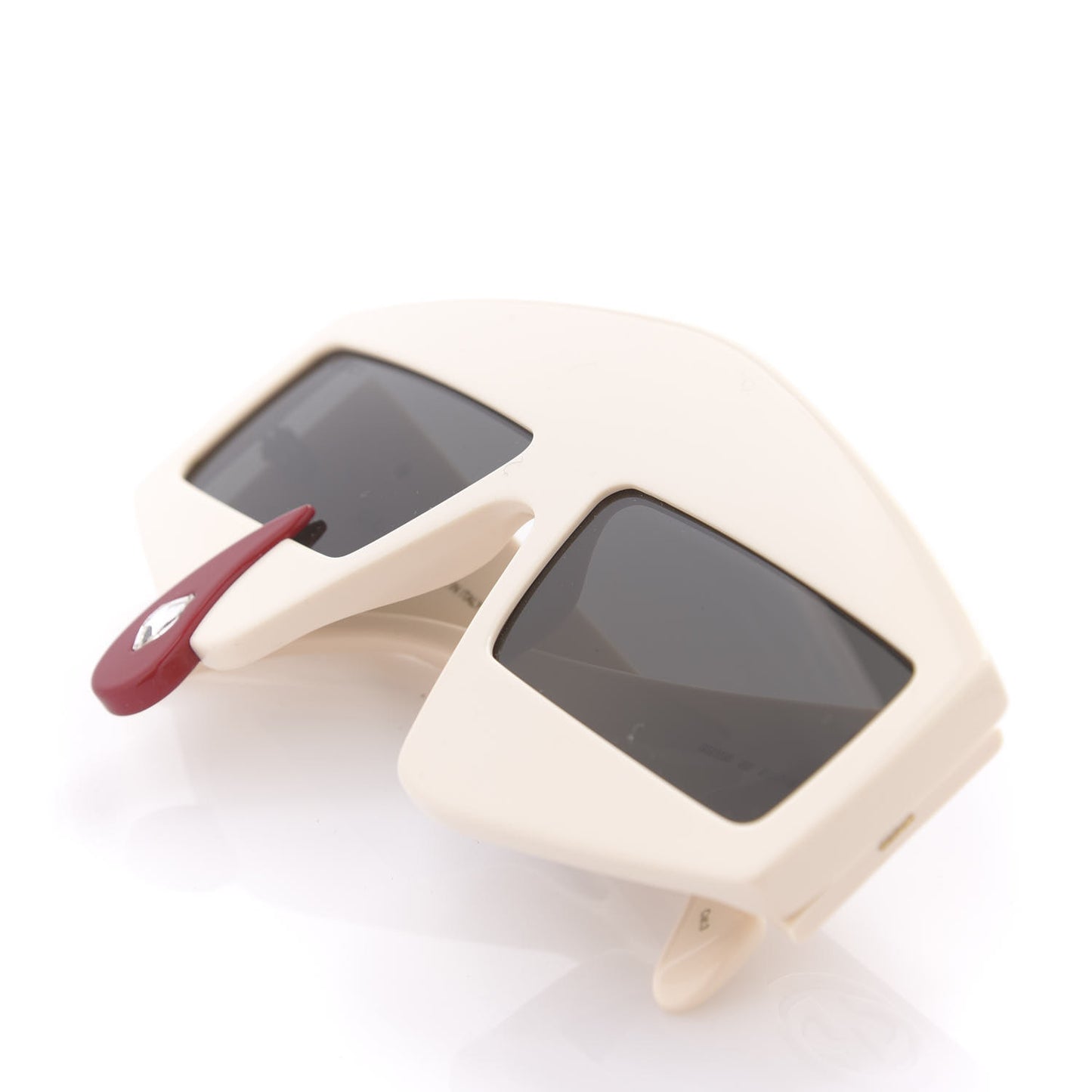 Acetate Crystal Hollywood Forever Tear Drop Sunglasses GG0359S Ivory