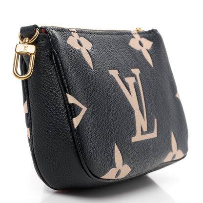 Louis Vuitton Empreinte Monogram Giant Multi Pochette Accessories Large Pochette Black Beige 3 of 10