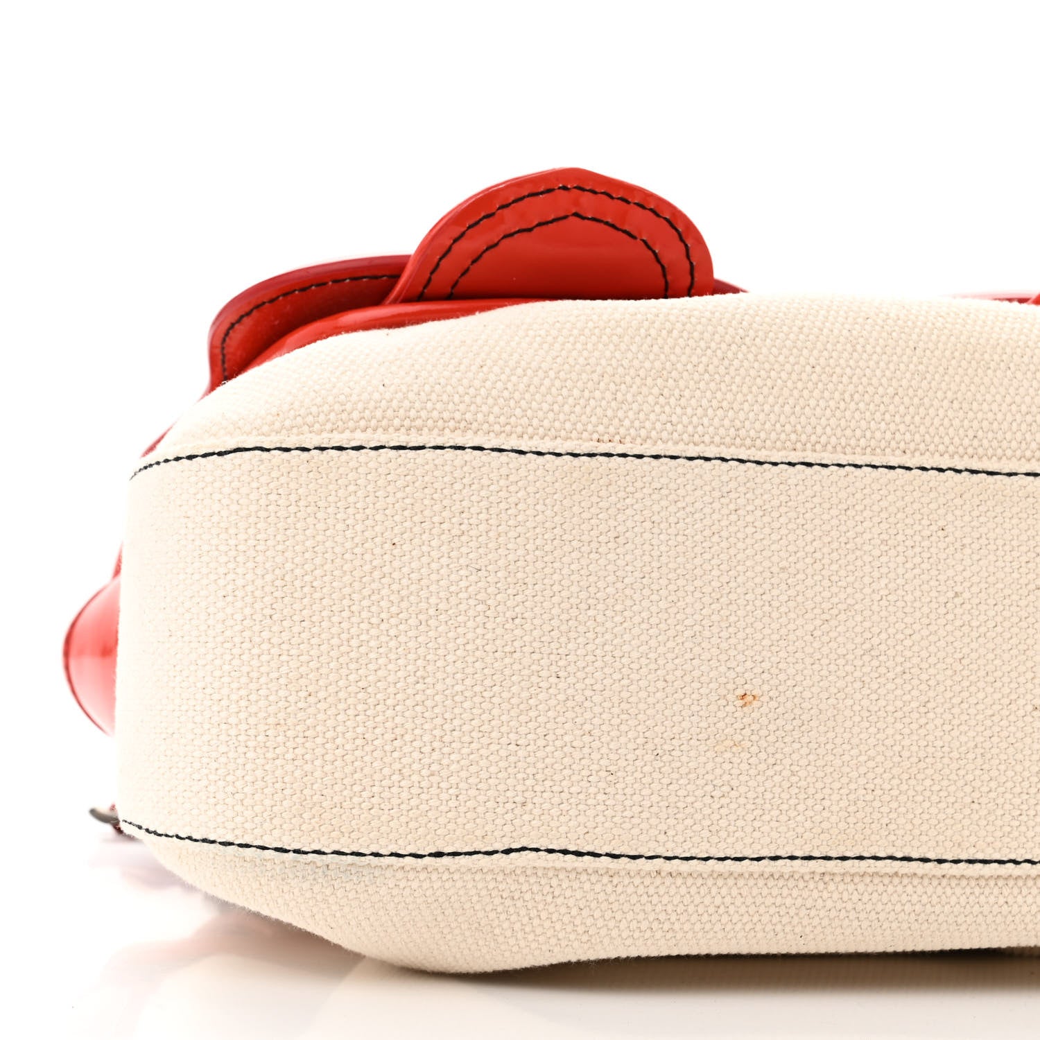 Fendi Canvas Patent B Bag Corda Red 8 of 13