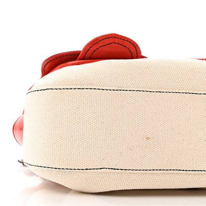 Fendi Canvas Patent B Bag Corda Red 8 of 13