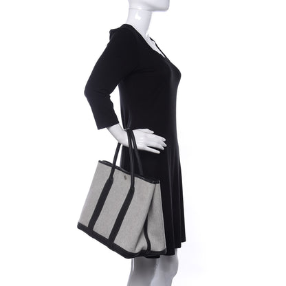 Hermes Buffle Skipper Toile Garden Party 36 MM Tote Black 2 of 12