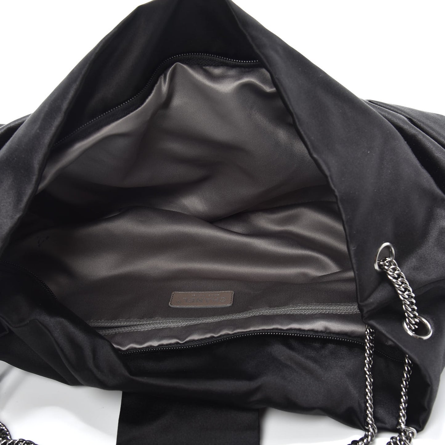 Satin Large Bow Bag Black