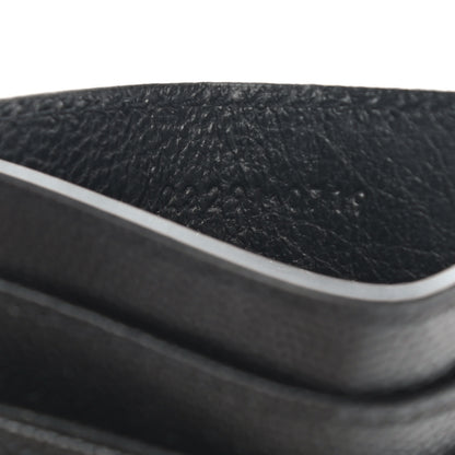 Saint Laurent Grain De Poudre Matelasse Chevron Monogram Credit Card Case Black 7 of 8