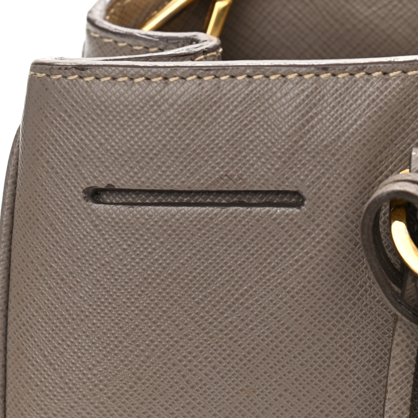 Saffiano Lux Medium Tote Argilla