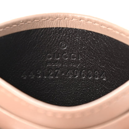 Gucci Calfskin Matelasse GG Marmont Card Holder Porcelain Rose 6 of 7