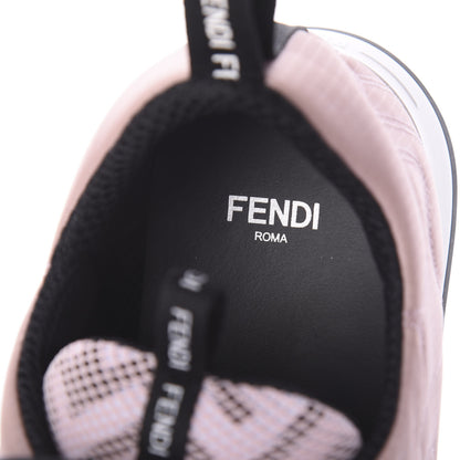 Fendi Nylon FFreedom Sneakers 38.5 White Rosa 5 of 7