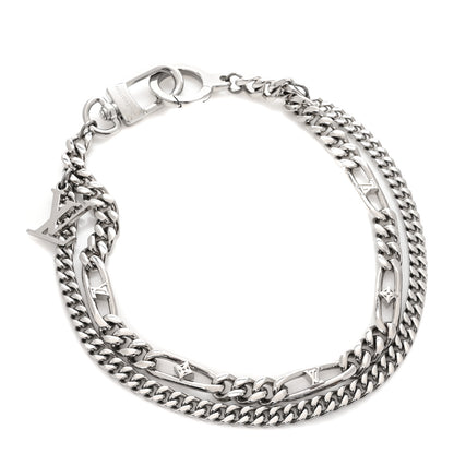 Louis Vuitton Metal LV Figaro Chain Belt Silver 2 of 5