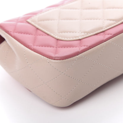 Chanel Lambskin Quilted Valentine Charms Tri-Color Mini Rectangular Flap Pink 12 of 15