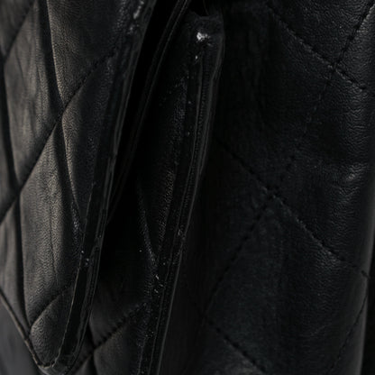 Chanel Washed Lambskin Maxi Take Away Flap Bag Black 13 of 16