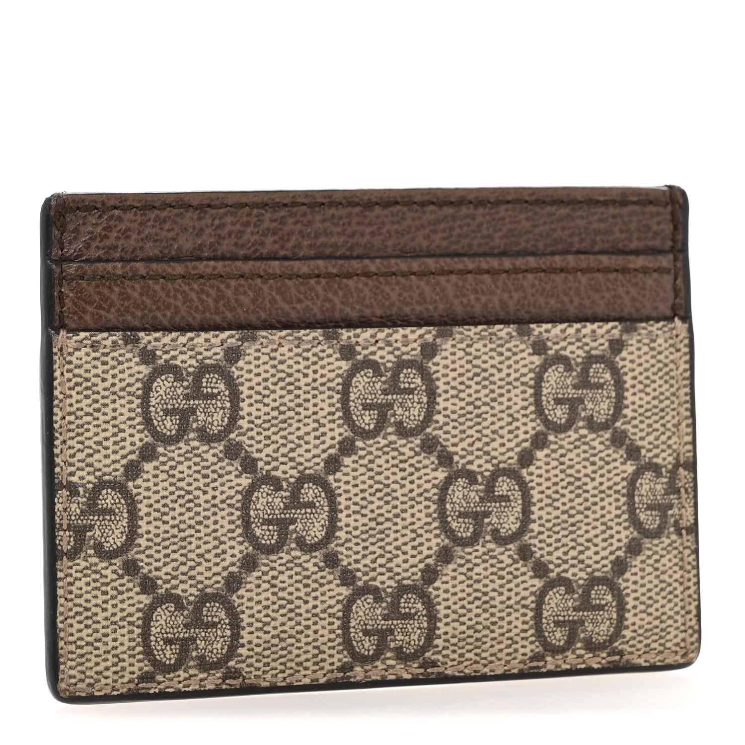 Gucci GG Supreme Monogram Ophidia Card Holder Brown 3 of 10