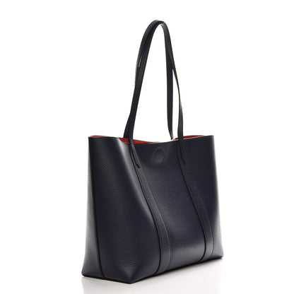 Mulberry Small Classic Grain Union Jack Bayswater Tote Oxford Blue Scarlet 3 of 9