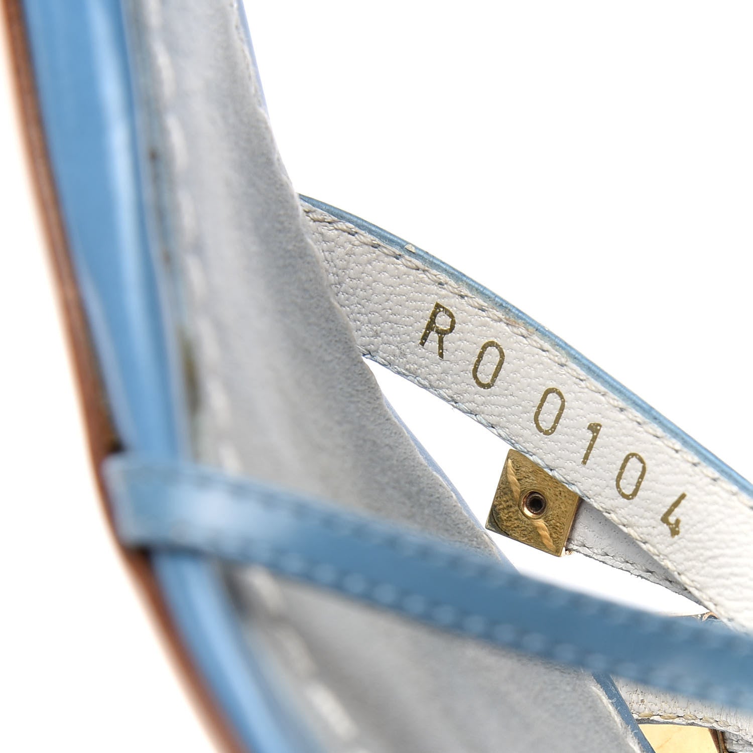 Louis Vuitton Patent Strappy Bow Sandals 37.5 Blue 10 of 10
