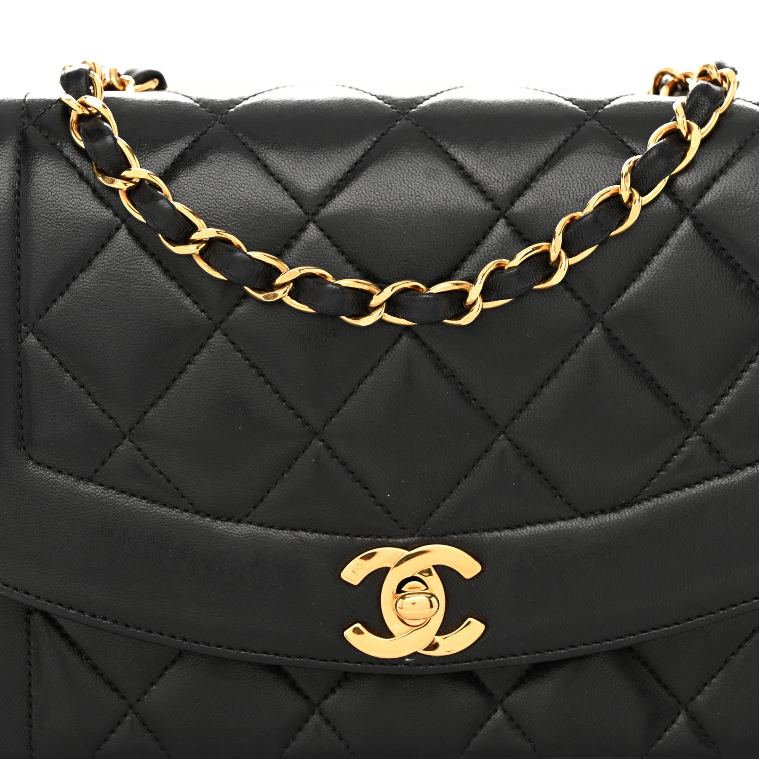 Chanel Lambskin Quilted Small Single Flap Black 8 of 12
