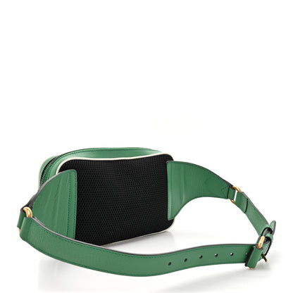 Gucci X ADIDAS Textured Dollar Calfskin Belt Bag Green 3 of 12