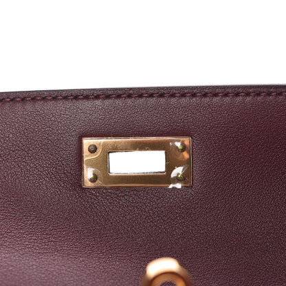 Hermes Swift Kelly Cut Clutch Pochette Bordeaux 21 of 27