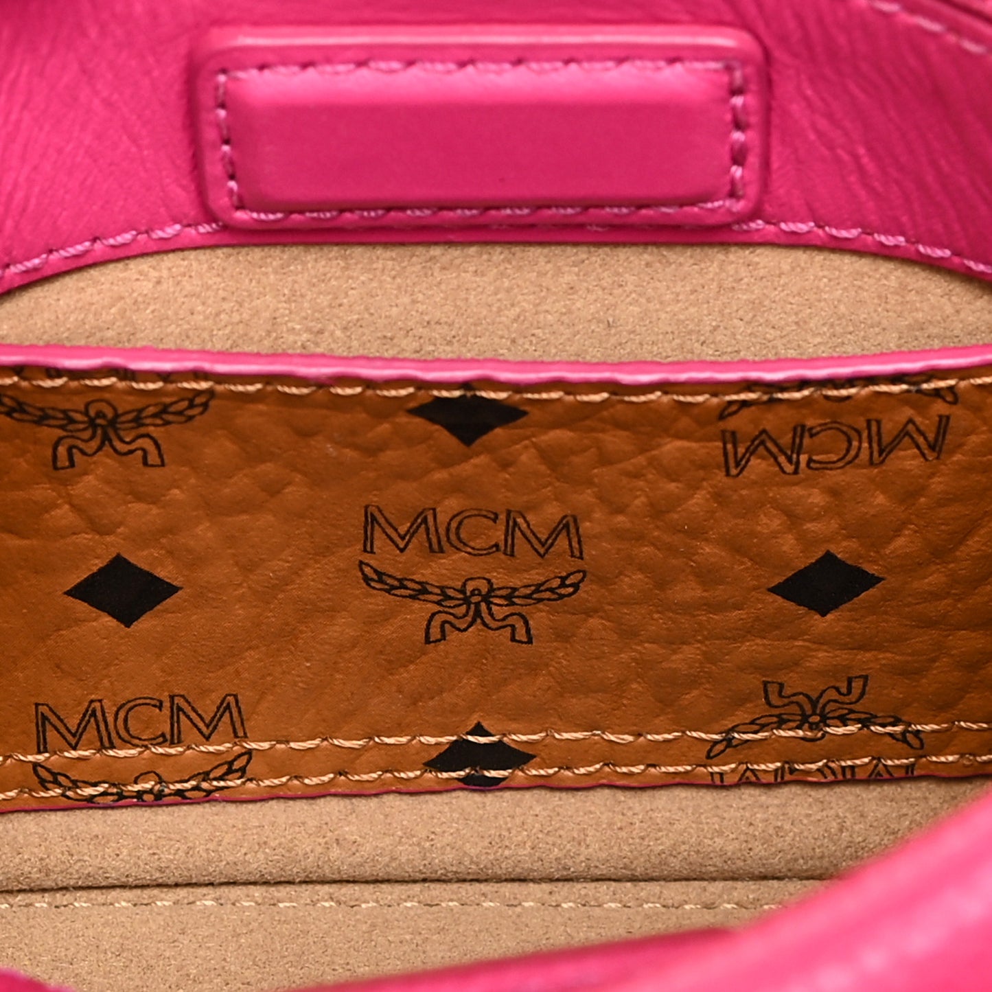 Grained Calfskin X-Mini Milla Tote Beetroot Pink
