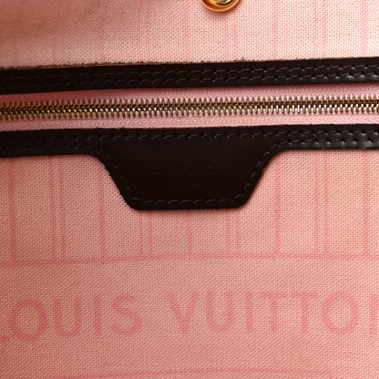 Louis Vuitton Damier Ebene Neo Neverfull MM Rose Ballerine 6 of 15