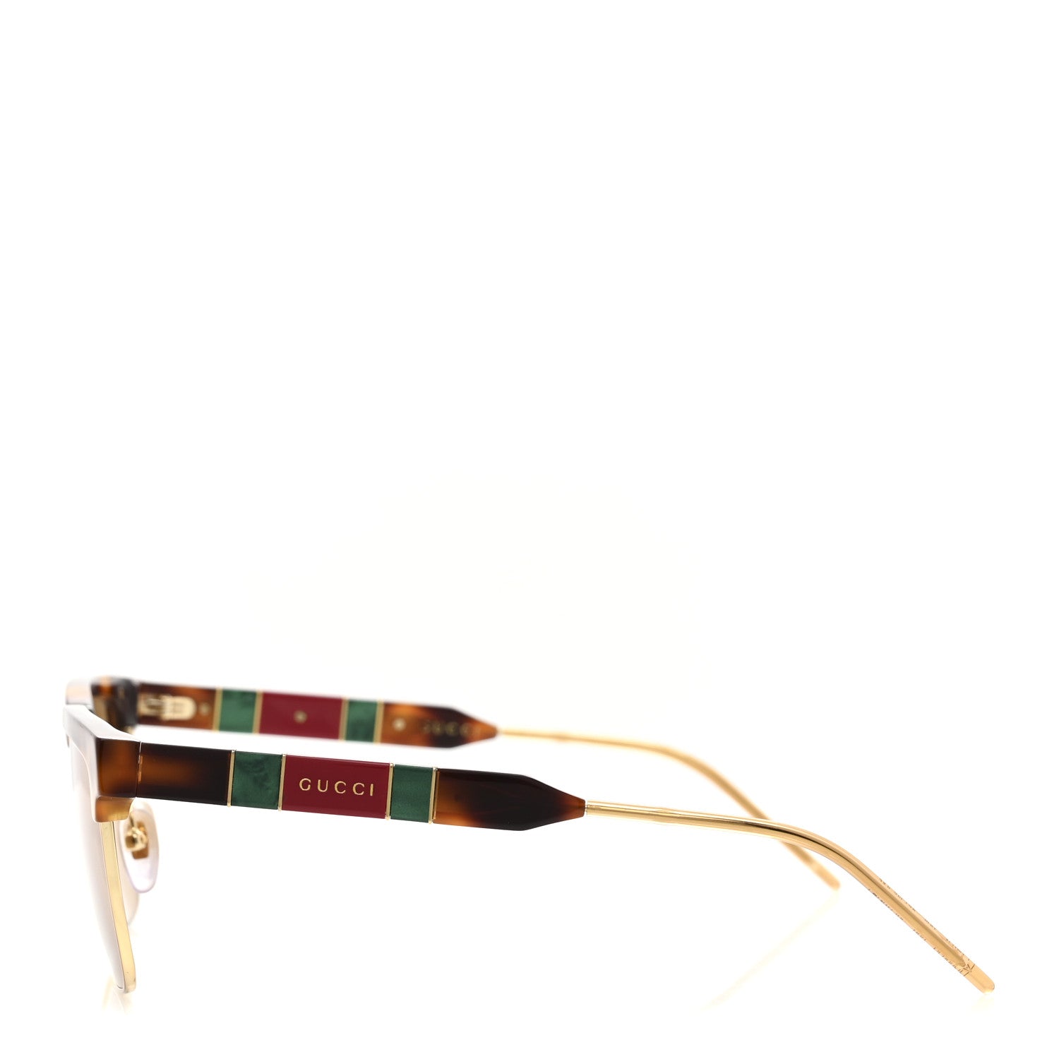 Gucci Squared Aviator GG Sunglasses GG0603S Tortoise 3 of 7