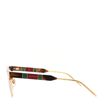 Gucci Squared Aviator GG Sunglasses GG0603S Tortoise 3 of 7