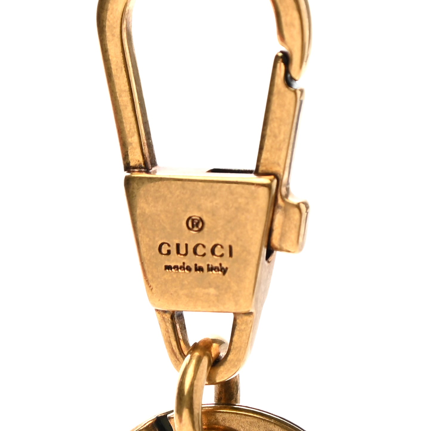 Pearl Double G Key Chain Gold