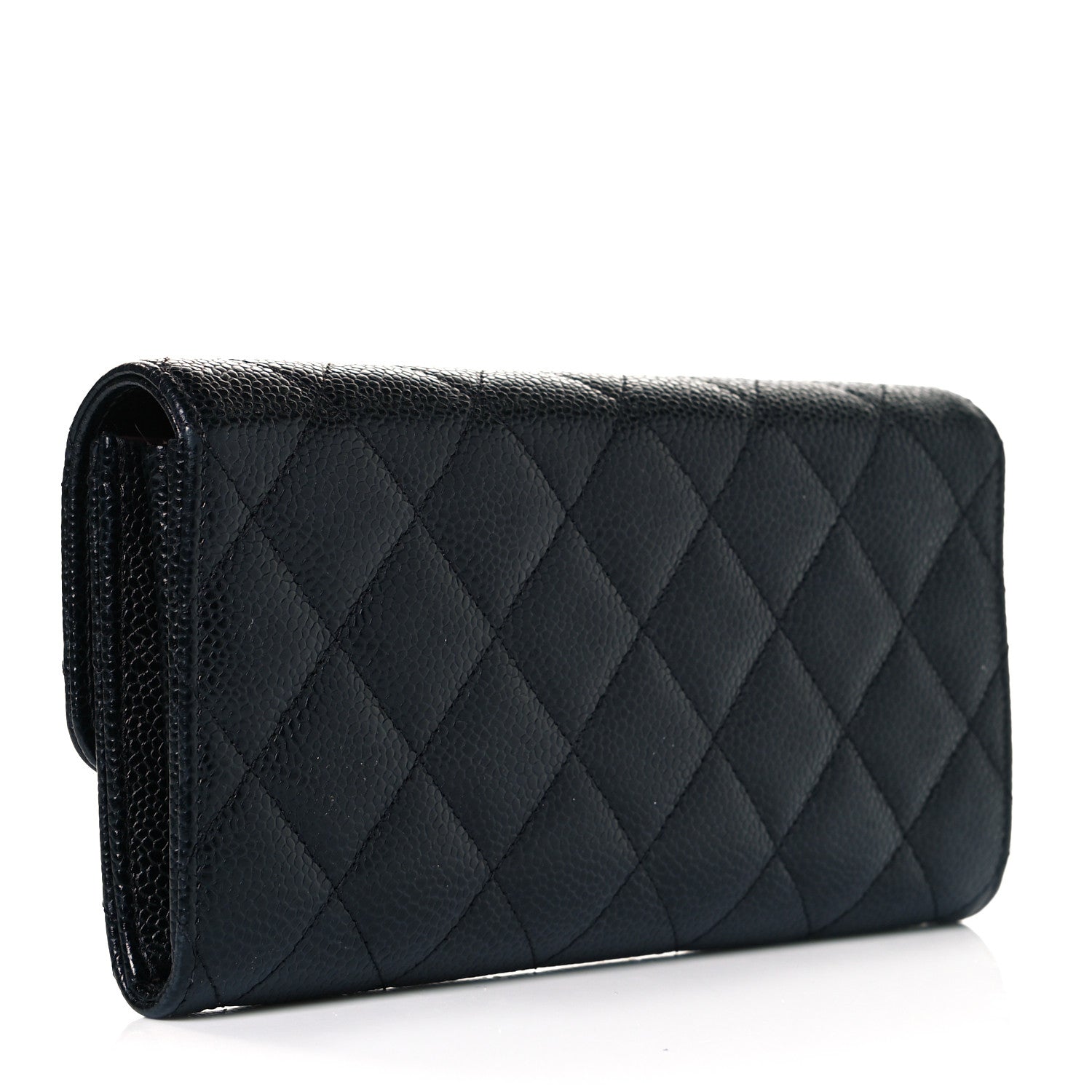 Chanel Caviar Quilted Large Flap Wallet Black 3 of 10
