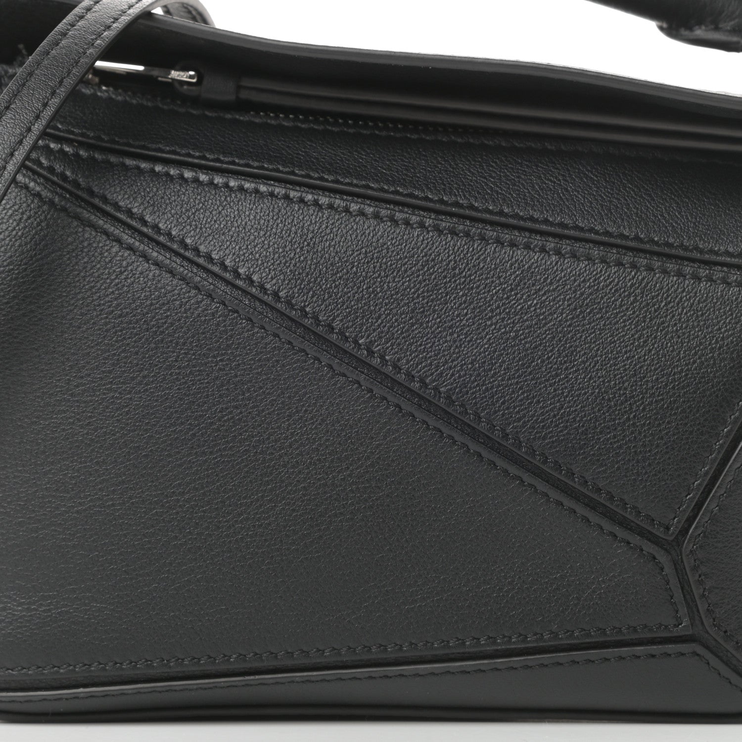 Loewe Calfskin Mini Puzzle Bag Black 8 of 11