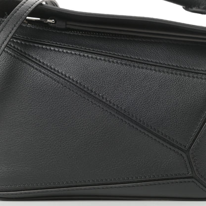 Loewe Calfskin Mini Puzzle Bag Black 8 of 11