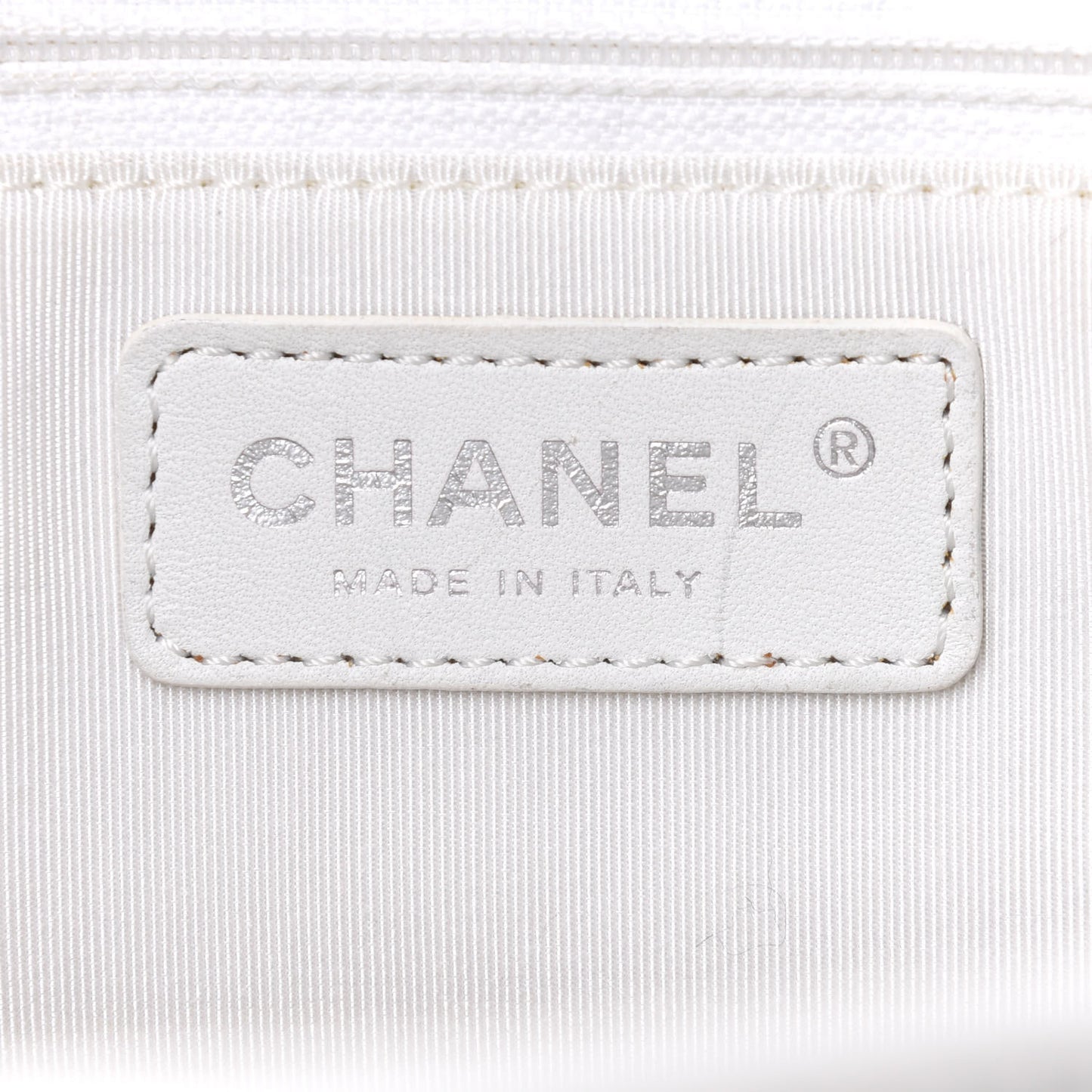 Calfskin Cerf Executive Shopper Tote White