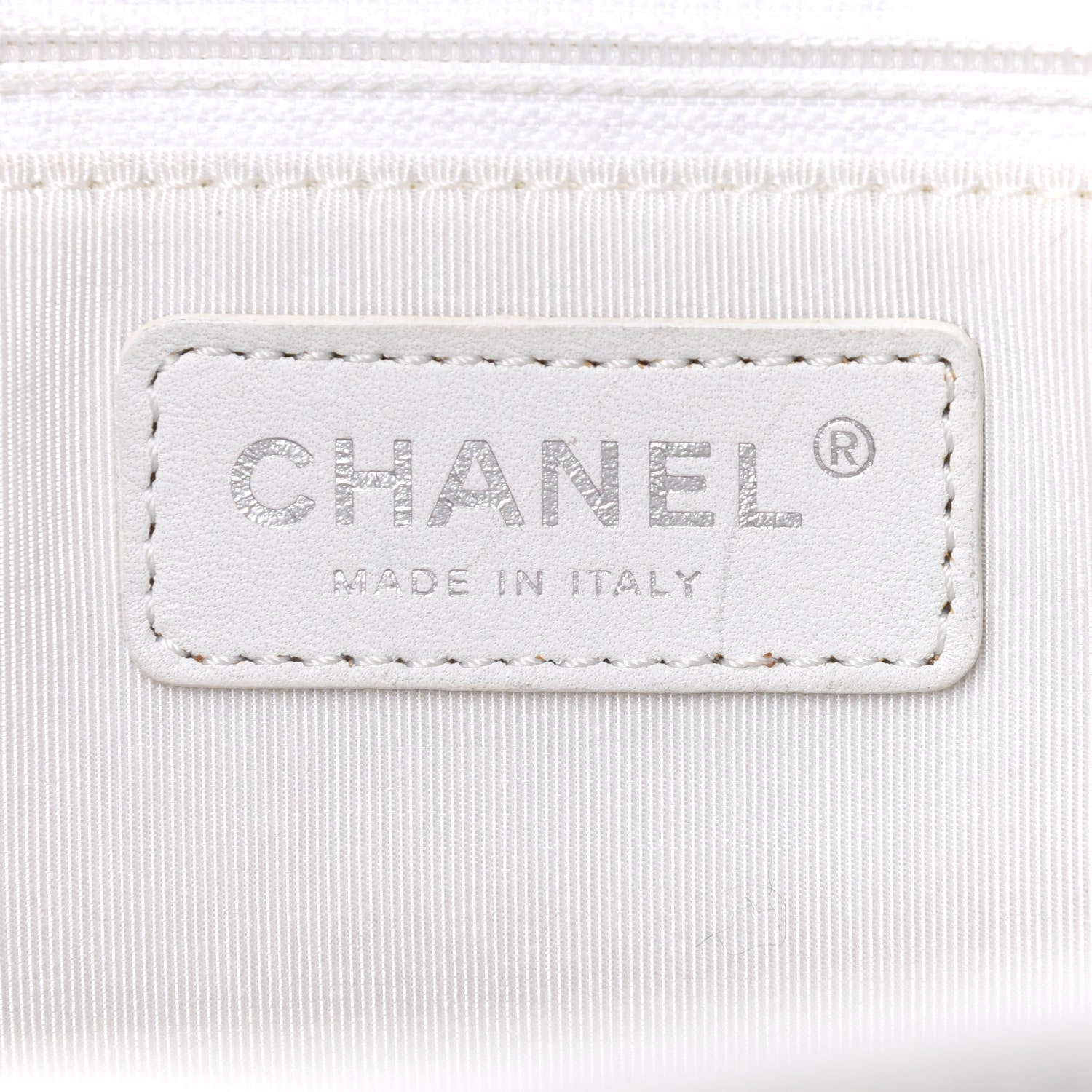 Chanel Calfskin Cerf Executive Shopper Tote White 6 of 15