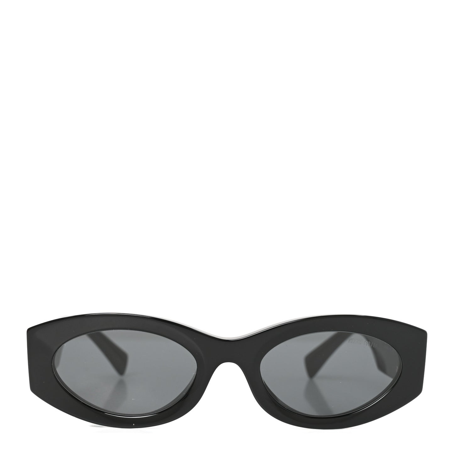 Acetate Oval Glimpse Sunglasses SMU11W Black