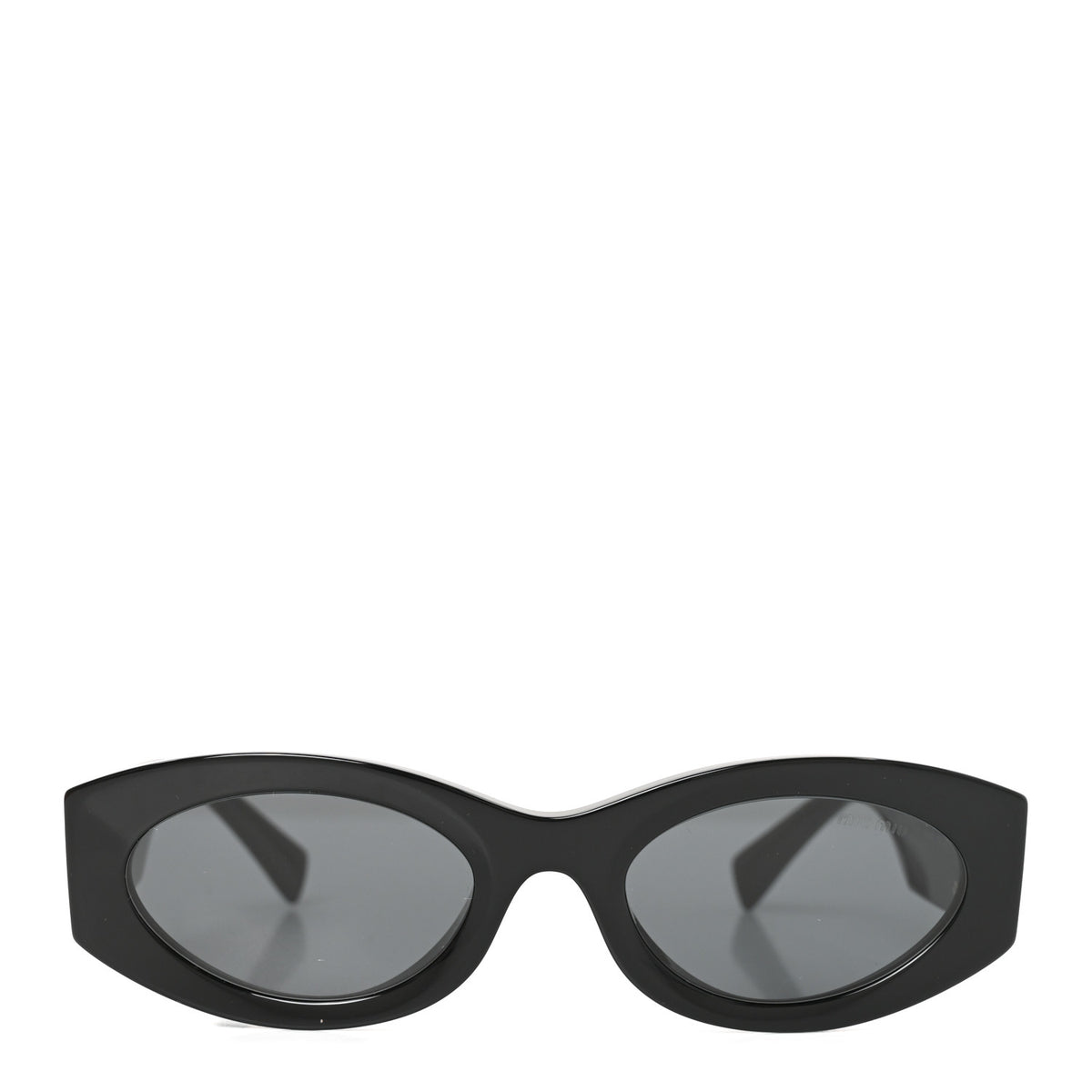 Miu Miu Acetate Oval Glimpse Sunglasses SMU11W Black 2 of 7