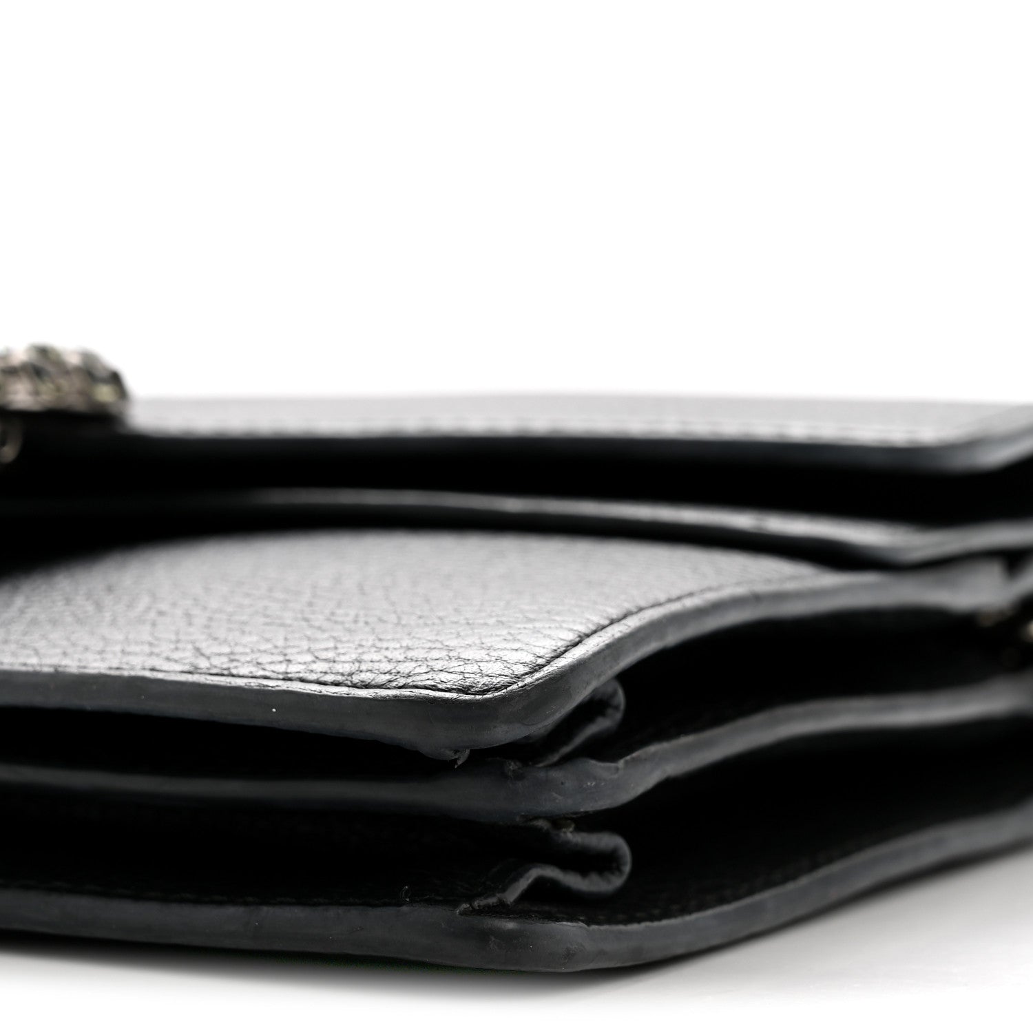 Gucci Pebbled Calfskin Small Dionysus Shoulder Bag Black 10 of 13