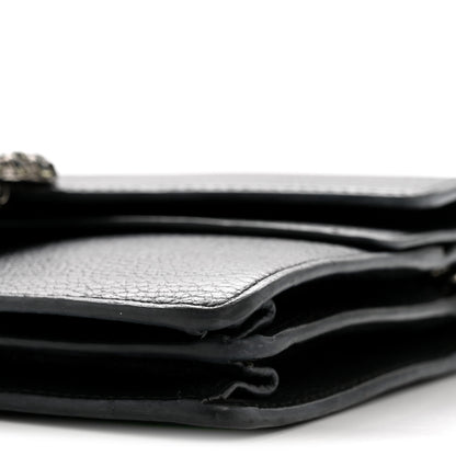 Gucci Pebbled Calfskin Small Dionysus Shoulder Bag Black 10 of 13