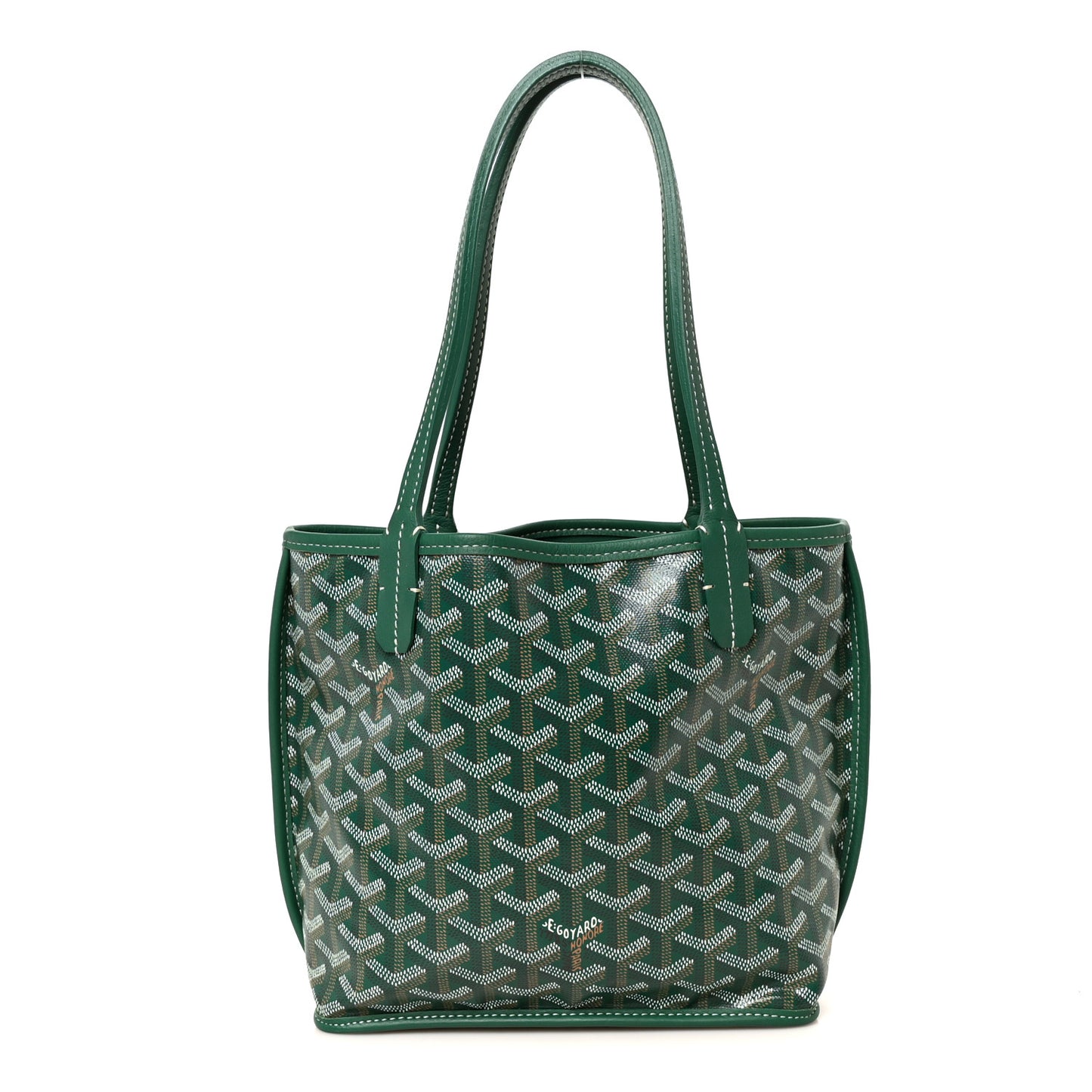 Goyardine Reversible Mini Anjou Green