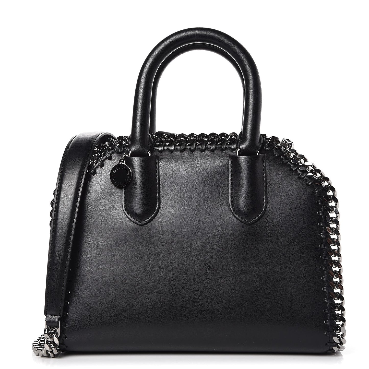 Eco Alter Nappa Mini Falabella Box Top Handle Bag Black