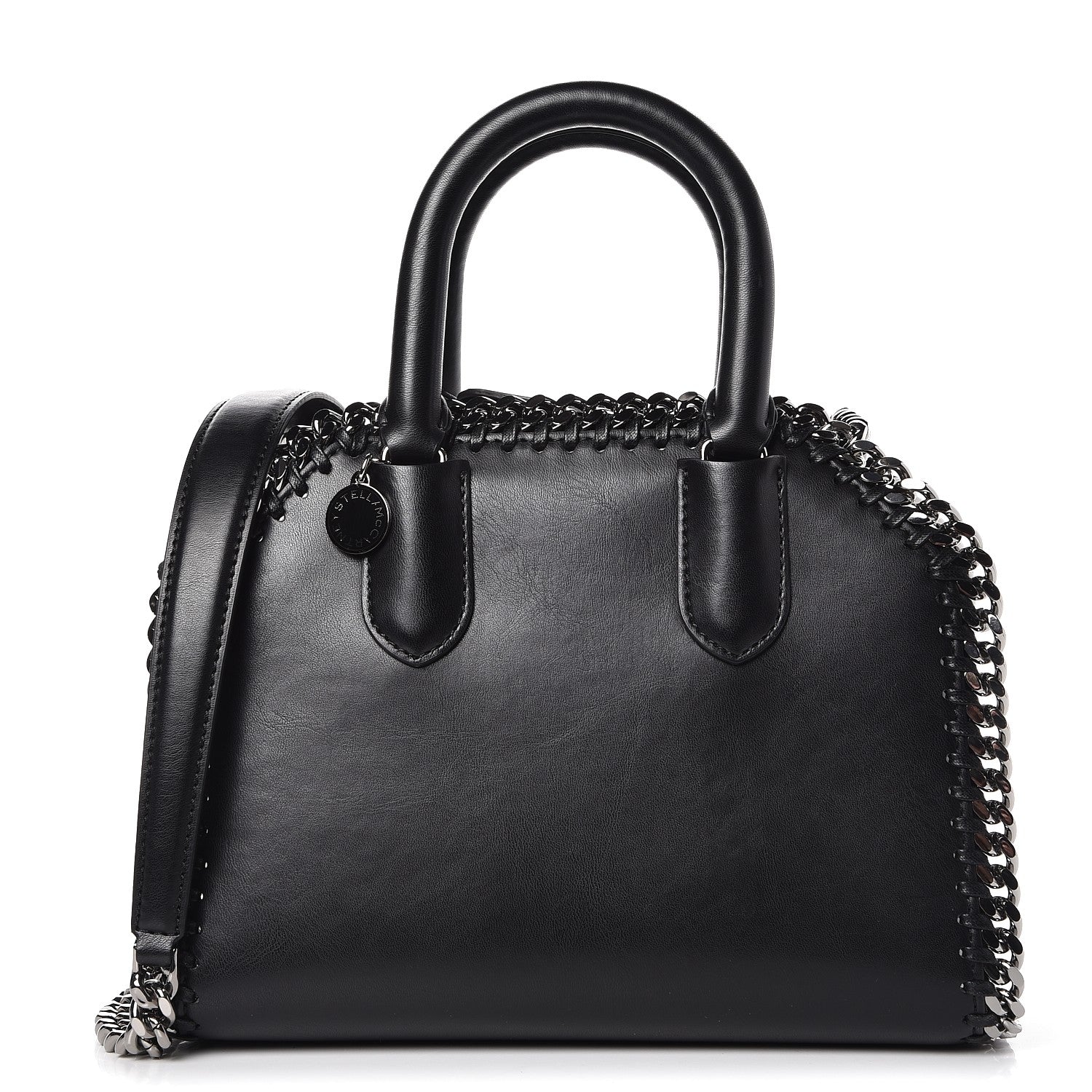Stella McCartney Eco Alter Nappa Mini Falabella Box Top Handle Bag Black 1 of 7