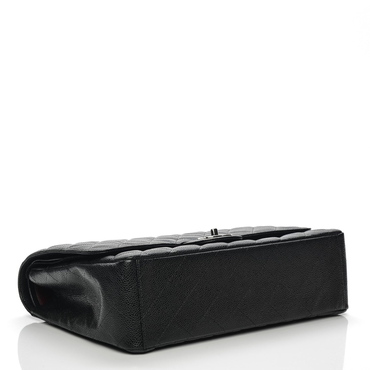 Caviar Quilted Maxi Double Flap Black