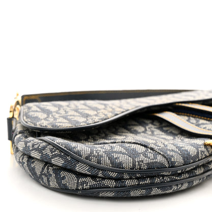 Christian Dior Monogram Saddle Bag Blue 9 of 10