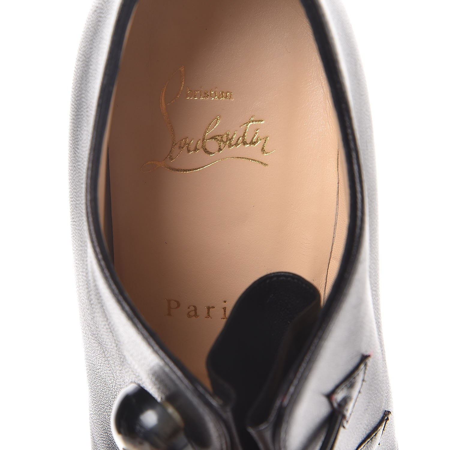 Christian Louboutin Shiny Nappa Bootoni ML 100 Booties 40 Black 7 of 9